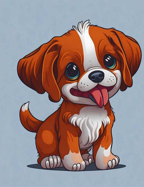 Foto leuke hond cartoon personage