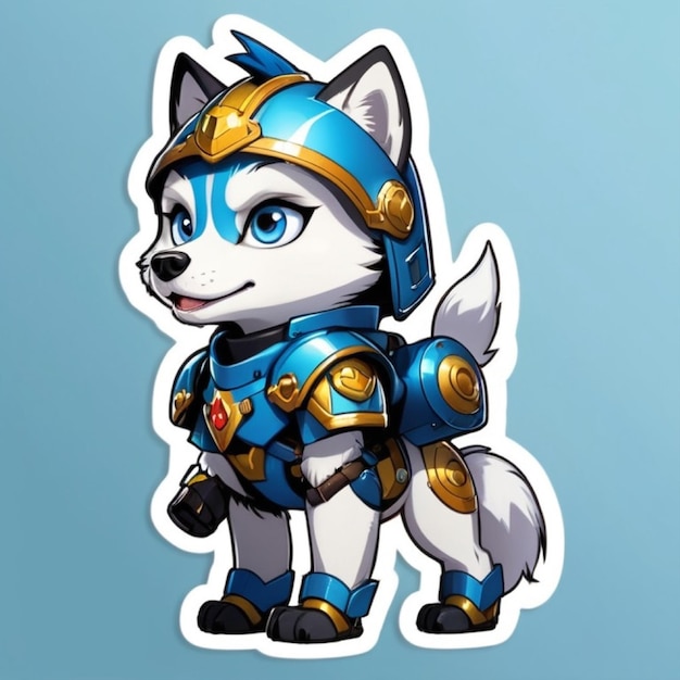 Leuke husky robot cyborg.