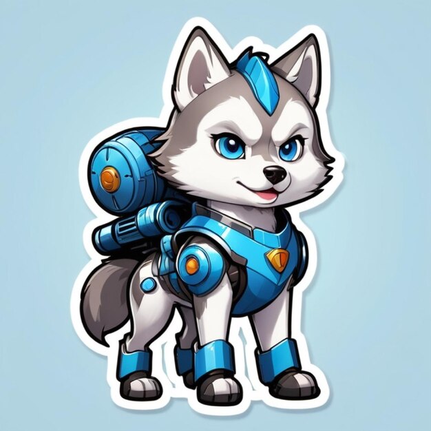 Leuke husky robot cyborg.