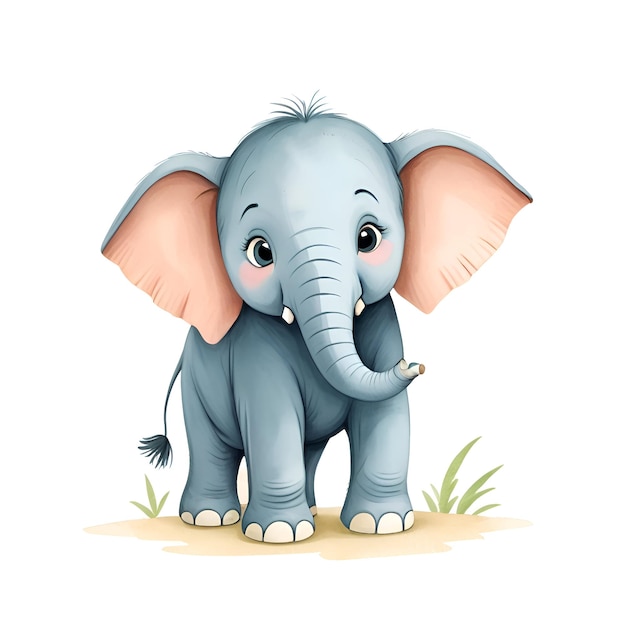 Leuke illustratie van een olifant voor verhalenboeken voor kinderen
