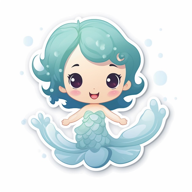 Leuke Jellyfish Clipart van Kawai