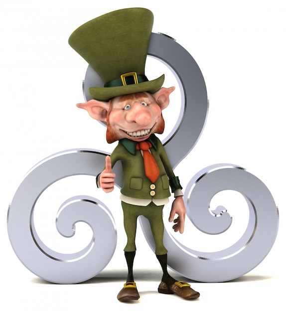 Leuke kabouter - 3D illustratie