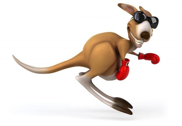 Leuke kangoeroe-animatie