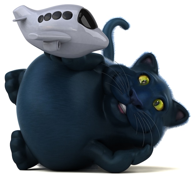 Leuke kat - 3D illustratie