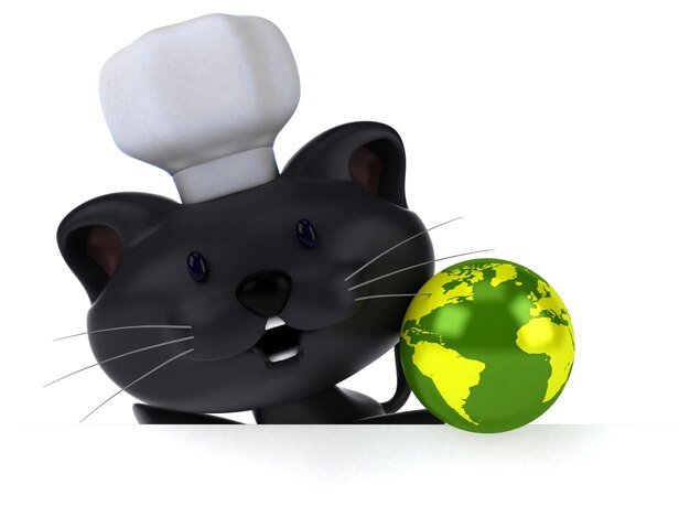 Leuke kat - 3D illustratie