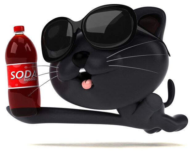 Leuke kat 3D illustratie