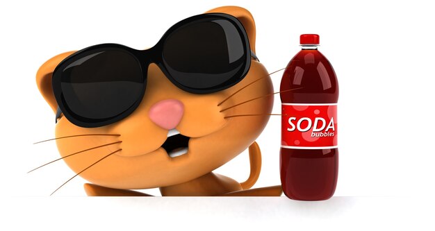Leuke kat - 3D illustratie