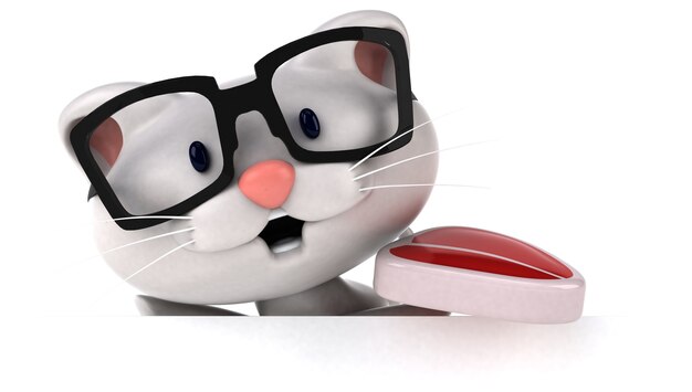 Leuke kat - 3D illustratie