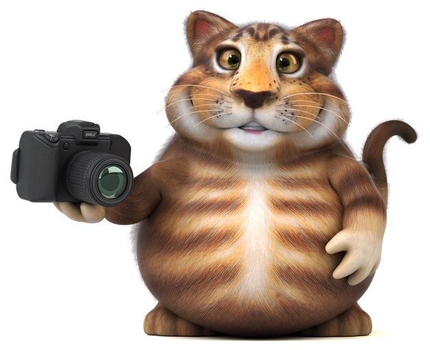 Leuke kat - 3D illustratie