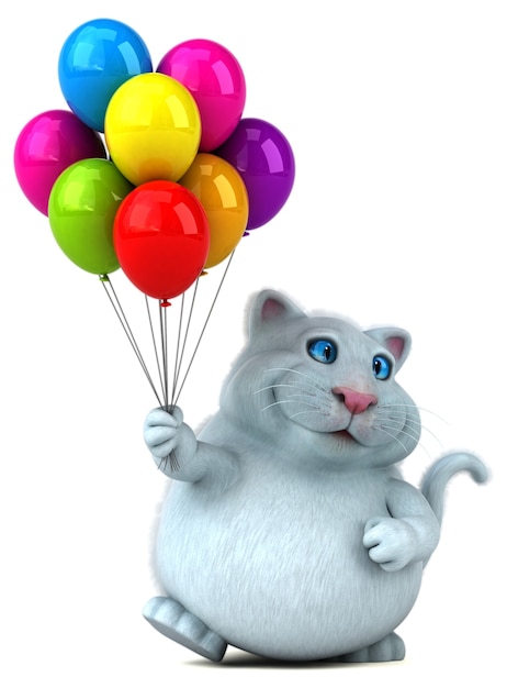 Leuke kat - 3D-personage