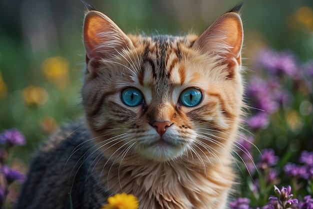 Leuke kat met fantastische kleuren.