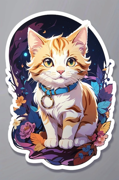 Leuke katten sticker