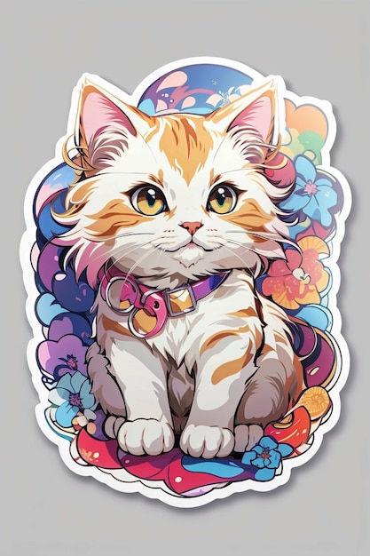 Leuke katten sticker