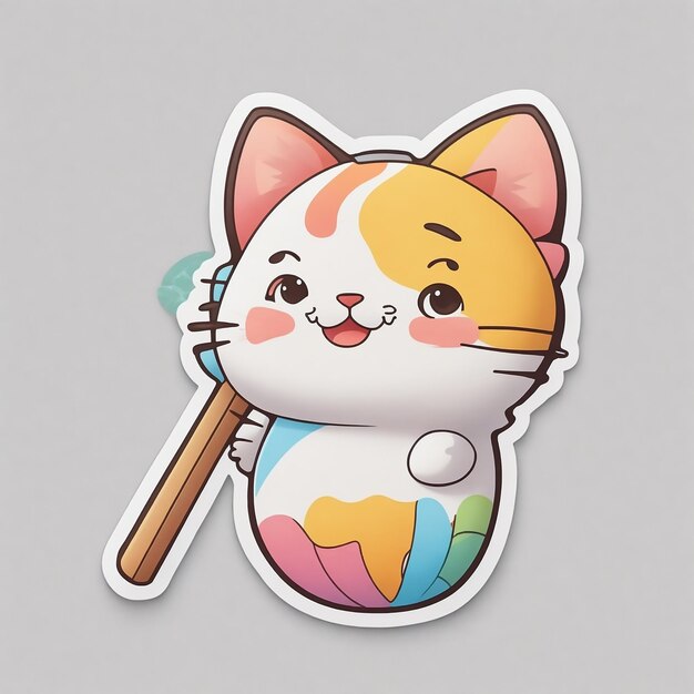 Leuke katten sticker