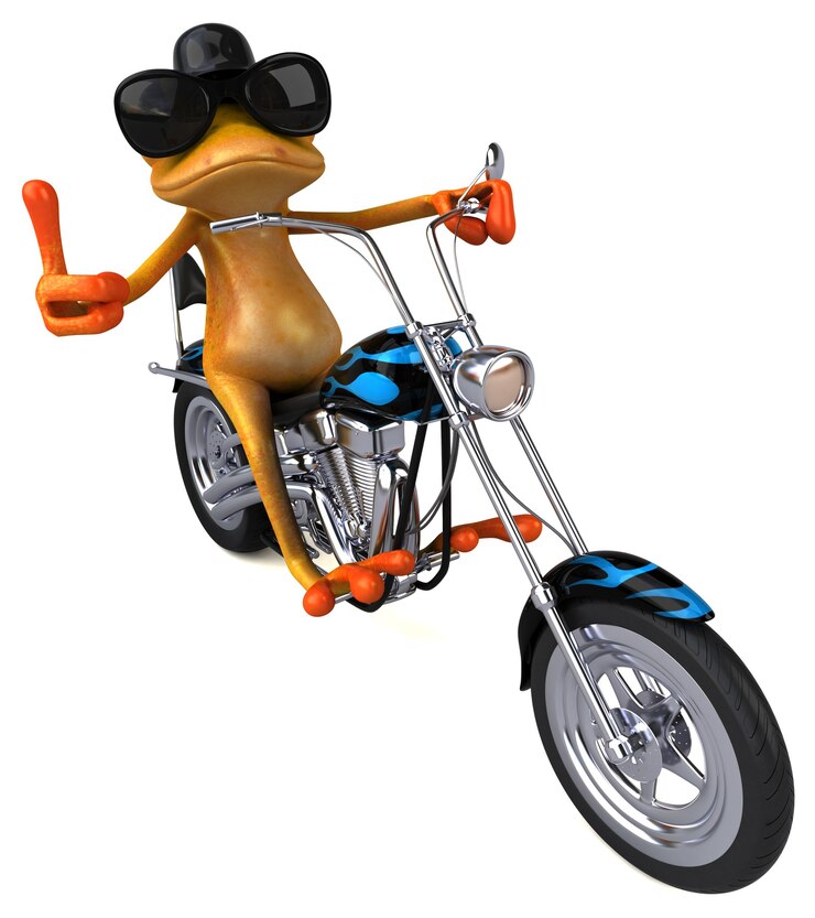 Foto leuke kikker 3d illustratie