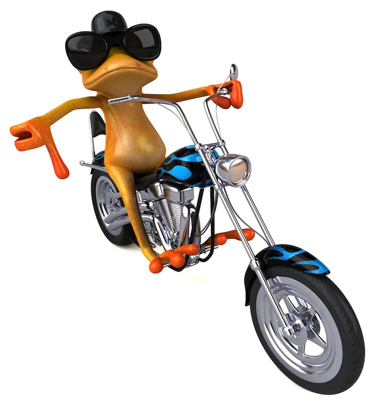 Foto leuke kikker - 3d-personage