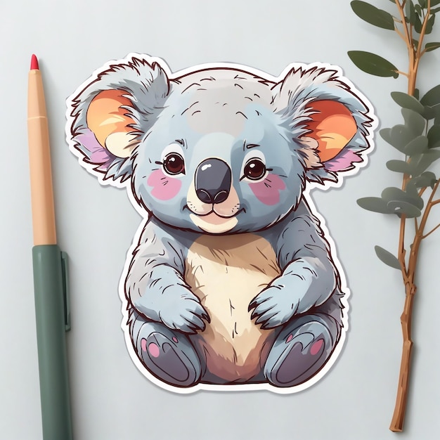 Foto leuke koala sticker