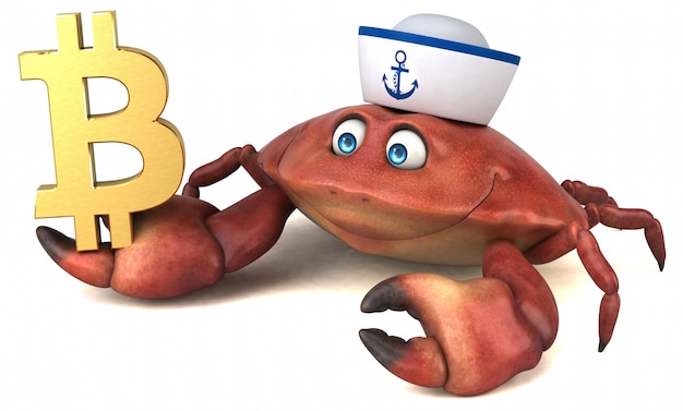 Leuke krab - 3D illustratie