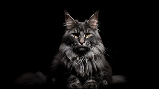 Foto leuke maine coon kat