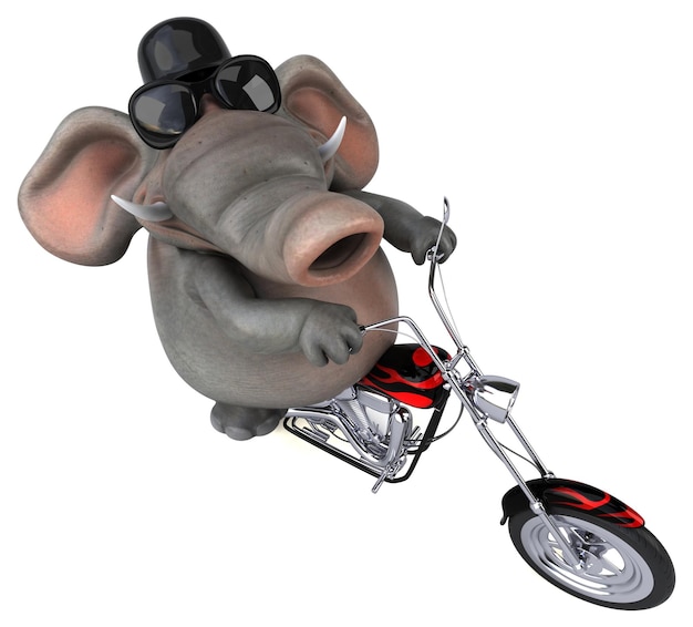 Leuke olifant - 3D illustratie