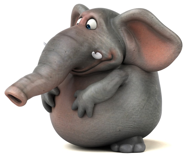 Leuke olifant - 3d illustratie