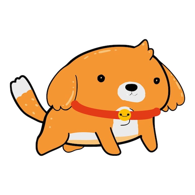 Leuke oranje hond.