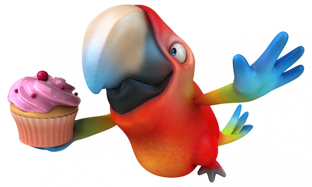 Leuke papegaai-animatie