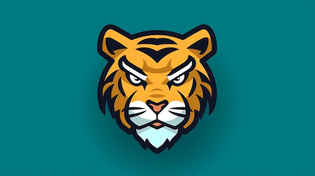Leuke pastel cartoon Tiger Jungle Dieren achtergrond kopieerruimte