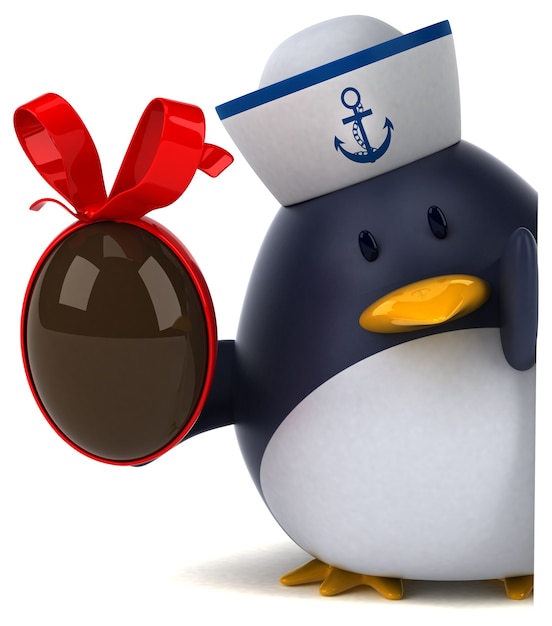 Leuke pinguïn - 3D illustratie
