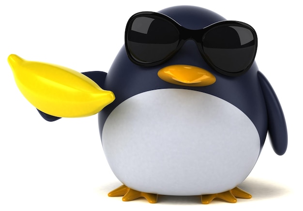 Leuke pinguïn - 3D illustratie