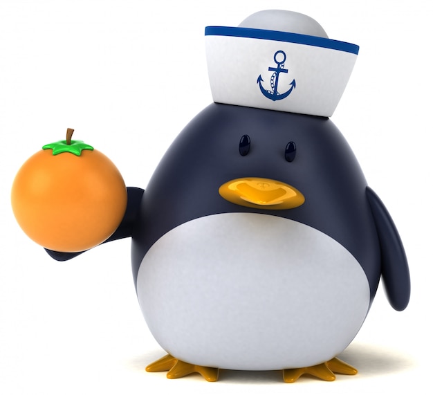 Leuke pinguïn - 3D illustratie