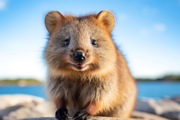 Leuke Quokka in het wild