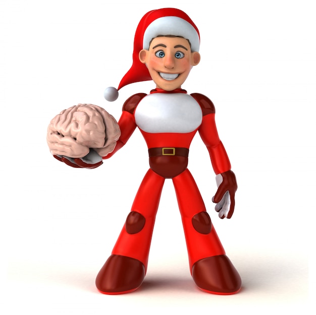 Leuke Super Kerstman - 3D karakter