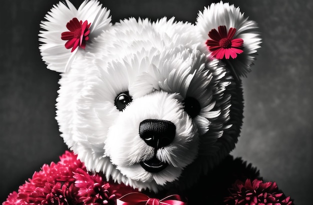 Leuke teddybeer speelgoed voor kinderen meisjes Valetine Day Love Gifts Illustratie Generatieve AI
