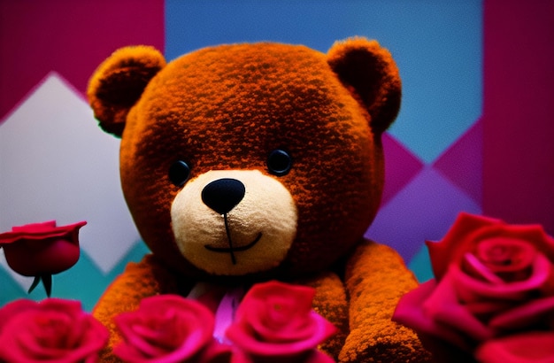 Leuke teddybeer Valentijnsdag Leuk cadeau voor je vrouw Vriendin Generatieve AI