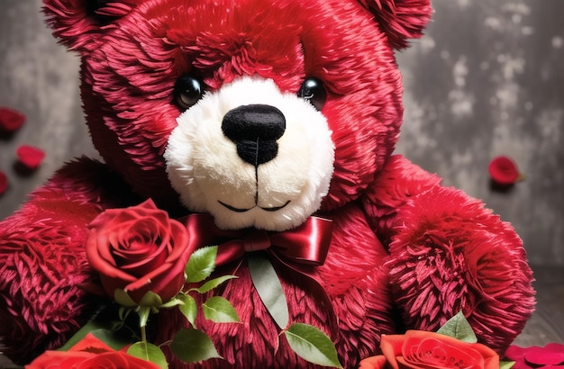 Leuke teddybeer Valentijnsdag Leuk cadeau voor je vrouw Vriendin Generatieve AI