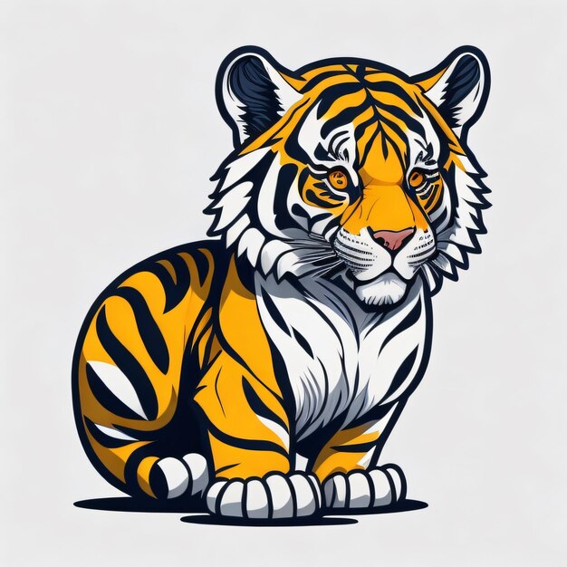 Leuke tijger sticker 7