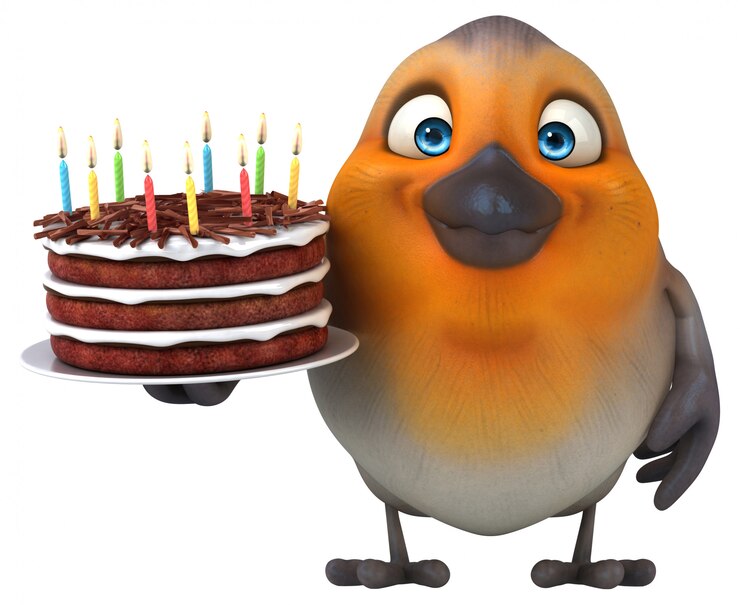 Foto leuke vogelanimatie