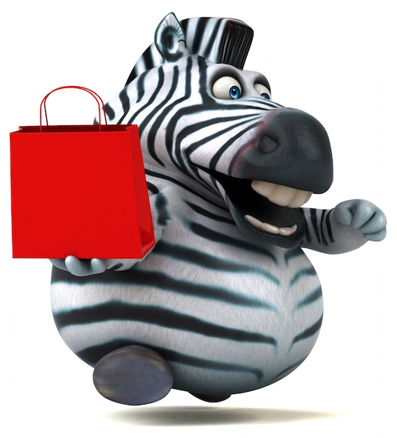 Leuke zebra-animatie