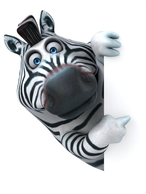 Leuke zebra-animatie