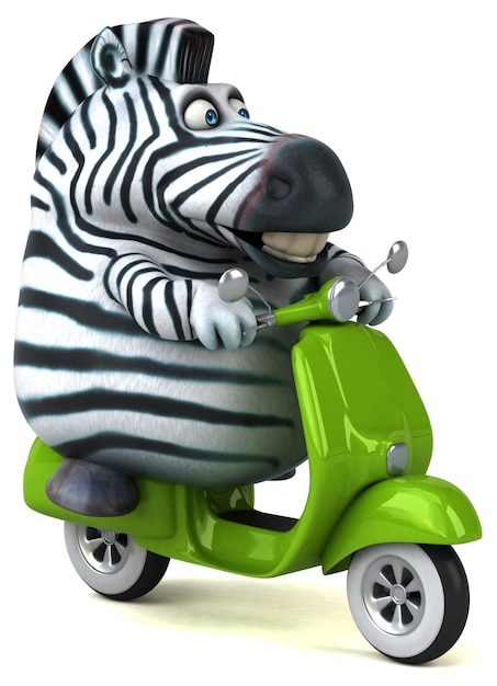 Leuke zebra-animatie