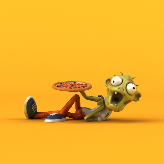 Leuke zombie - 3D illustratie