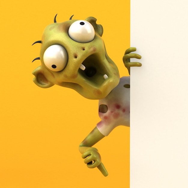 Leuke zombie - 3D-personage