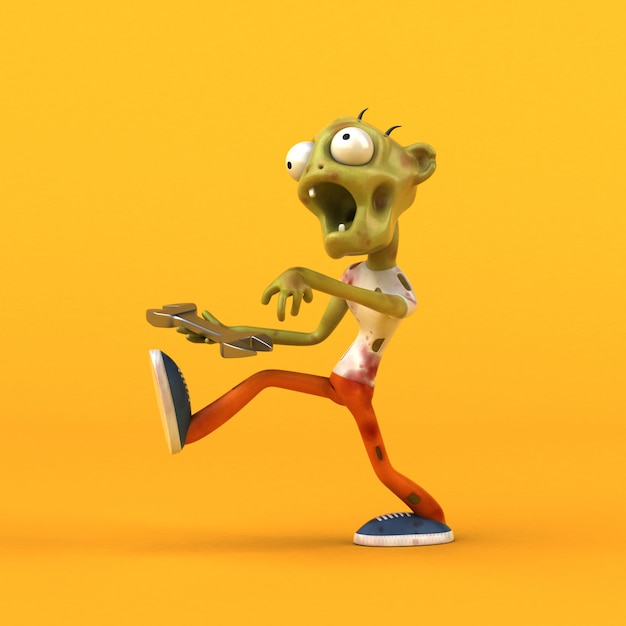 Leuke zombie - 3D-personage