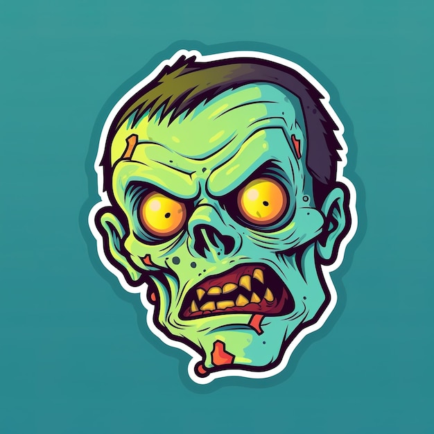 Foto leuke zombie sticker.