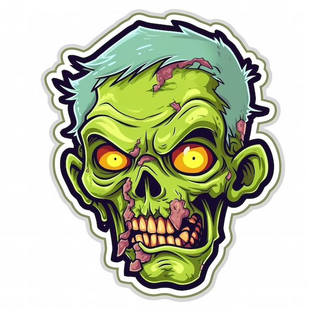 Foto leuke zombie sticker.
