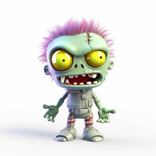 Leuke zombies Cartoon 3D-personages