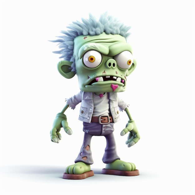 Leuke zombies Cartoon 3D-personages