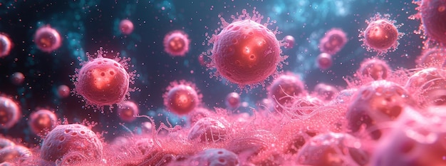 Leukocyten in kunstzinnige medische illustratiestijl