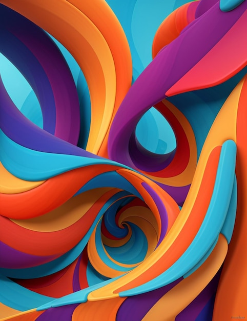 Levende kleuren Geometrische vormen Abstracte patronen Beweging en stroom Textuur en lagen